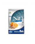 FARMINA N&D OCEAN DOG HERRING & ORANGE ADULT MINI 7 kg T&auml;istoit t&auml;iskasvanud koertele. Heeringaga  ja  apelsiniga.