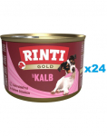 RINTI Gold Veal Mini Veal liha v&auml;ikestele t&otilde;ugu koertele 24x185g