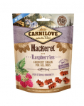 CARNILOVE Crunchy snacks tra&scaron;kūs skanėstai su skumbrėmis ir avietėmis 200 g