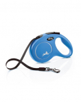 FLEXI Automaatne jalutusrihm NEW CLASSIC M 5m lint sinine