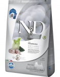 FARMINA N&D White Dog Adult Mini Sea Bass, Spirulina, Fennel 5 kg + FARMINA N&D White Dental Treat Coat Sea bass Mini 60 g (7 tk) TASUTA!
