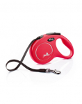 FLEXI Automaatne jalutusrihm NEW CLASSIC M 5m lint punane