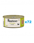 APPLAWS Cat Adult Tuna with Seaweed in Broth tuunikala meremerevetikatega puljongis 72x156 g