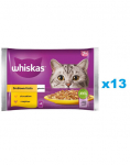WHISKAS Senior kotike 52x85g Poultry Feast m&auml;rgtoit želees vanematele kassidele: kana, kalkuniga