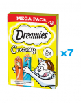 DREAMIES Creamy MEGA PACK kana ja l&otilde;he lisas&ouml;&ouml;t 84x10 g