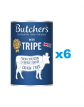 BUTCHER'S Original Tripe Mix, koeratoit, k&otilde;hut&auml;iega, pasteet, 6 x 400g