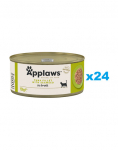 APPLAWS Cat Adult Tuna with Seaweed in Broth tuunikala meremerevetikatega puljongis 24x156 g