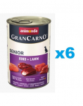 ANIMONDA GranCarno Senior komplekt lamba- ja vasikalihaga 6 x 800 g