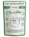 GUSSTO Cat Fresh Chicken kasside m&auml;rgtoit, v&auml;rske kanalihaga 85 g