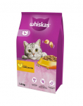 WHISKAS lt 1,4 kg kuiv t&auml;istoit t&auml;iskasvanud kassidele maitsva kanaga