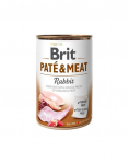 BRIT Pate&Meat rabbit 400 g k&uuml;&uuml;likulihaga pasteet koerale
