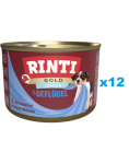 RINTI Gold Junior Poultry Mini Poultry v&auml;ikest t&otilde;ugu kutsikatele 12x185 g