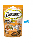 DREAMIES ShakeUps Multivitamins 6x55g kasside maiuspala kana, pardi ja kassim&uuml;ndiga