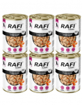 RAFI Classic Kalkun ja porgand kastmes 6x1240 g m&auml;rgtoit k&otilde;ikidele koerat&otilde;ugudele