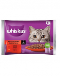 WHISKAS Classic Meals Kana ja veiseliha kastmes 4x85g