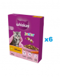 WHISKAS Junior 6x300 g kuiv t&auml;istoit kassipoegadele maitsva kanaga