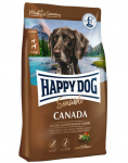 HAPPY DOG Supreme Canada 11kg Teraviljap&otilde;hine kuivtoit k&otilde;rgema energiavajadusega t&auml;iskasvanud koertele.