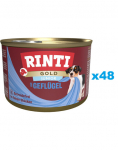 RINTI Gold Junior Poultry Mini Poultry v&auml;ikest t&otilde;ugu kutsikatele 48x185 g