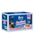 BRIT Premium by Nature Cat Delicate Fillets in Gravy Family Plate Sterilised 12x85g m&auml;rgtoit kastmes t&auml;iskasvanud steriliseeritud kassidele