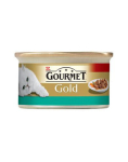 GOURMET Gold l&otilde;he ja kana kastmes kassidele 48x85 g