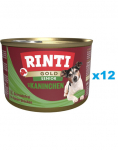 RINTI Gold Senior Rabbit Mini k&uuml;&uuml;lik vanematele v&auml;ikest t&otilde;ugu koertele 12x185g