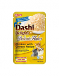 INABA Cat Dashi Delights Delicate Flakes Kurczak i ser 40g