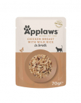 APPLAWS Cat Adult Pouch Chicken Breast with Wild Rice in Broth kanafilee metsiku riisiga puljongis 70 g