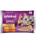 WHISKAS Tasty Mix Kreemjad variatsioonid kana, lambaliha ja kalkuniga kastmes 4x85g