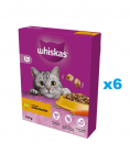 WHISKAS Adult 6x300 g kuiv t&auml;istoit maitsva kanaga t&auml;iskasvanud kassidele