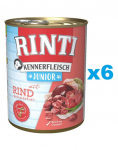 RINTI Kennerfleish Junior Beef 6x800 gveiseliha kutsikatele