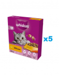 WHISKAS Adult 5x800 g kuiv t&auml;istoit maitsva kanaga t&auml;iskasvanud kassidele