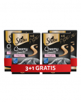 SHEBA Creamy Snacks kreemjas kassitoit l&otilde;hega, 4 x 12 g