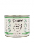 GUSSTO Cat Fresh Chicken kasside m&auml;rgtoit, v&auml;rske kanalihaga 200 g
