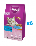 WHISKAS Adult 6x1,4 kg kuiv t&auml;istoit t&auml;iskasvanud kassidele maitsva tuunikalaga