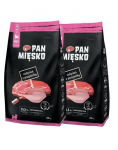 PAN MIĘSKO Veiseliha koos vutimunaga kutsikatele kr&otilde;bedad XS 2x20 kg