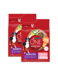 PURINA ONE Medium Maxi Adult Sensitive Salmon and Rice 2x2,5 kg l&otilde;he ja riisiga, kuiv toit keskmistele ja suurtele koertele, kellel on tundlik seedes&uuml;steem