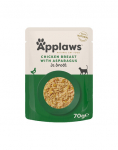 APPLAWS Cat Adult Pouch Chicken Breast with Asparagus in Broth kana ja spargel puljongis 70 g