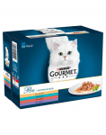 GOURMET Perle Kolekcja Mini filės padaže 12x85g drėgnas kačių maistas