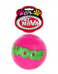 PET NOVA DOG LIFE STYLE WOOF pall 8cm roosa