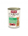 ANIMONDA Carny Kitten Beef&Chicken&Rabbit 24x400 g veiseliha, kana ja k&uuml;&uuml;lik kassipoegadele