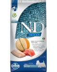 FARMINA N&D Ocean Dog Adult Mini l&otilde;he, tursk & kantaloope melon 7 kg l&otilde;he, tursk, melon + FARMINA N&D Tropical Selection Dental Treat Chicken Mini 60 g (7 tk) TASUTA!
