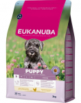 EUKANUBA Puppy Small Breeds Chicken 3 kg kuivtoit v&auml;ikestele kutsikatele, mis on rikastatud v&auml;rske kanaga