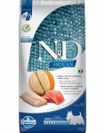 FARMINA N&D Ocean Dog Adult Mini l&otilde;he, tursk & kantaloope melon 7 kg l&otilde;he, tursk, melon + FARMINA N&D Tropical Selection Dental Treat Pork Mini 60 g (7 tk) TASUTA!
