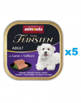 ANIMONDA Vom Feinsten Menue komplekt lambaliha ja teraviljaga 5 x 150 g
