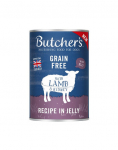 BUTCHER'S Original Recipe in Jelly, koeratoit, t&uuml;kid lambalihaga želees, 400g