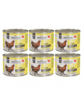 WIEJSKA ZAGRODA &Uuml;he valgu kana m&auml;rgtoit kassidele 6x200 g