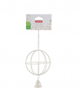 ZOLUX Rippuv metallis pall heinale diameetriga 10 cm helepruun