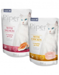 PIPER Adult Mixed flavours with chicken and salmon 24x100g m&auml;rja kassitoiduga