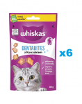 WHISKAS Dentabites 6x40 g hambarite jaoks t&auml;iskasvanud kassidele
