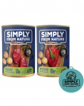 SIMPLY FROM NATURE Kitseliha kartuliga + hobuseliha kartuliga 400 g x 12 tk. + purgi kaas